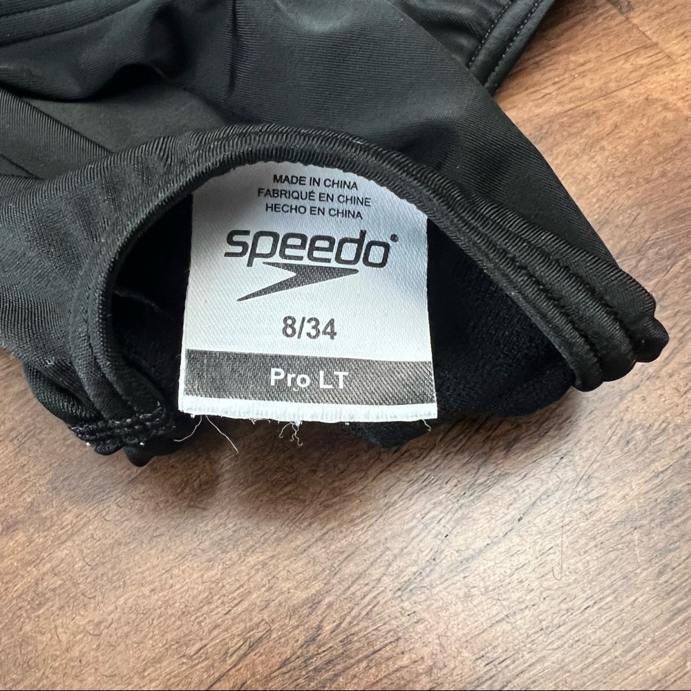 Speedo Black Solid Super Proback Prolt Onepiece S… - image 7